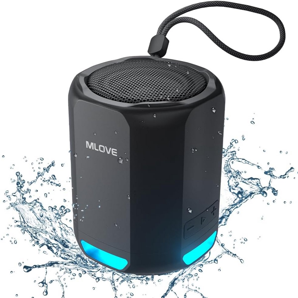 Draagbare Waterdichte Bluetooth Speaker met Kleurrijke LED Verlichting en TWS Stereo