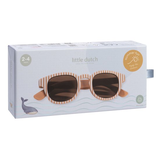 Little Dutch kinderzonnebril Ocean Brown Stripes - bruin gestreepte zonnebril - sunglasses van Merkloos — afbeelding 4