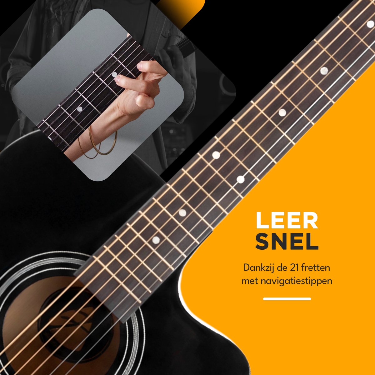 Finesse Akoestische Gitaar 40" Western thumbnail 3
