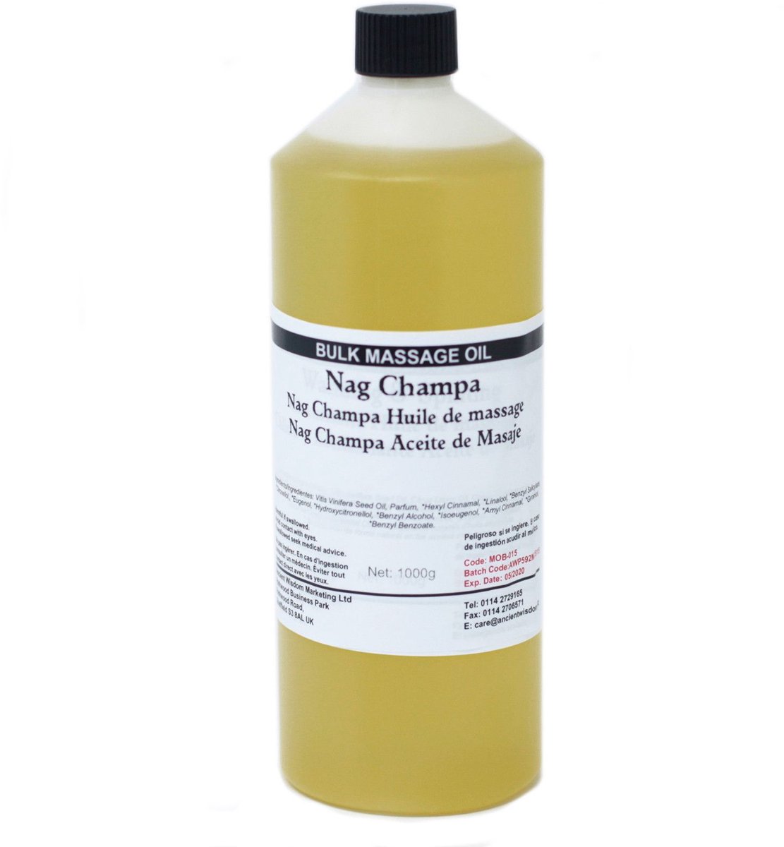 Massage & Bad Olie - 1kg - Nag Champa