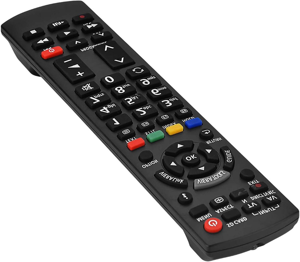 Vervangende televisiecontroller met infrarood voor tv - Afstandsbediening lcd tv - Zwart