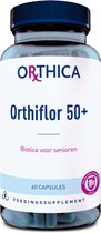 Orthica Orthiflor 50+ pot met 60 capsules voor senioren. Blauw met roze accenten.