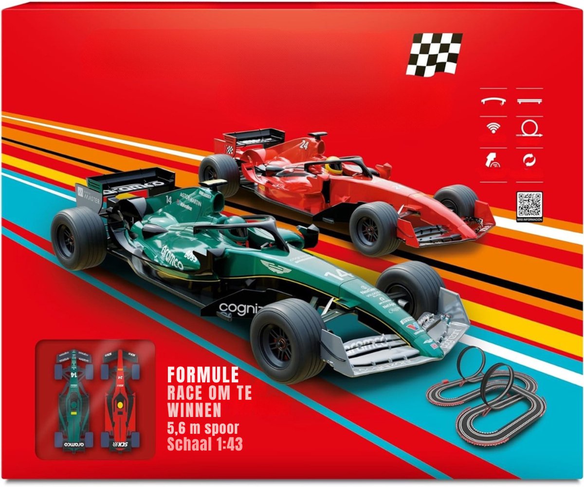 SCH® Racebaan Elektrisch - racebaan - Meerkleurig - 56cm x 47cm x 7cm