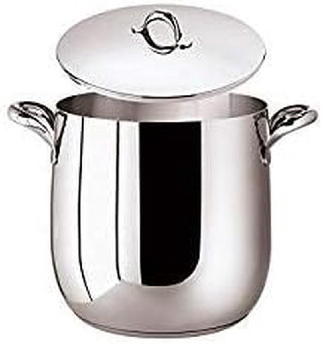 Hoge RVS Pan 24 cm met Deksel - 11 Liter Inhoud