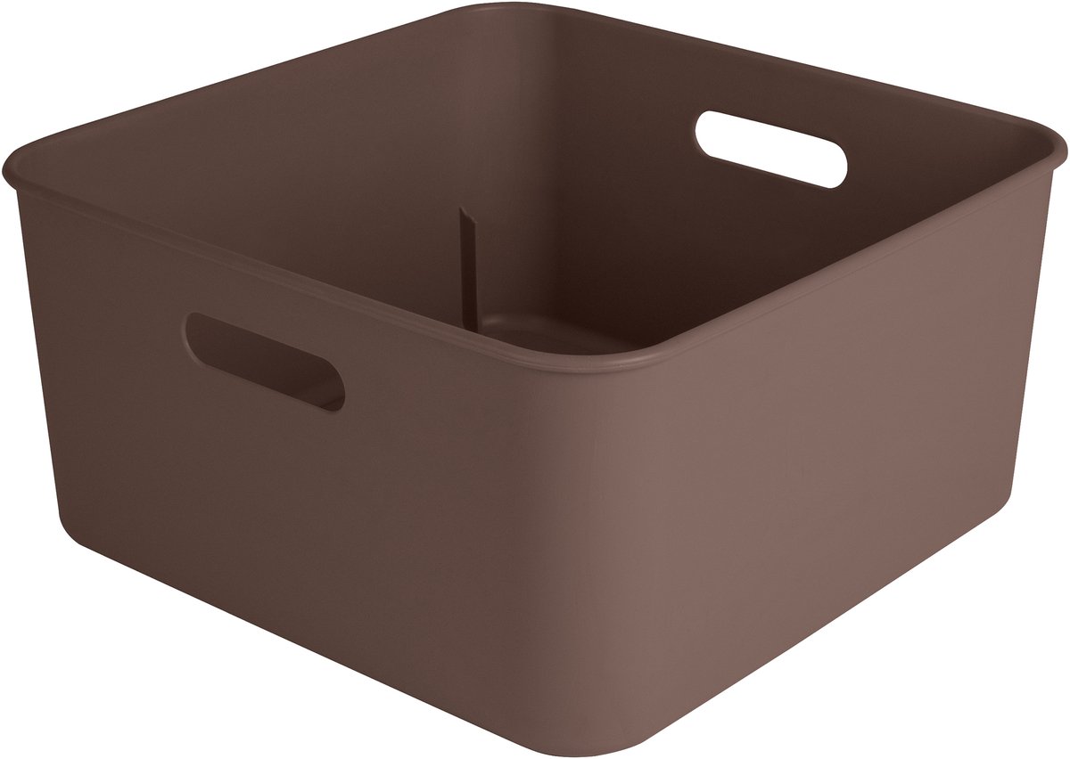 Sunware Sigma home cube box 12,5L bruin 313 x 313 x 157 mm