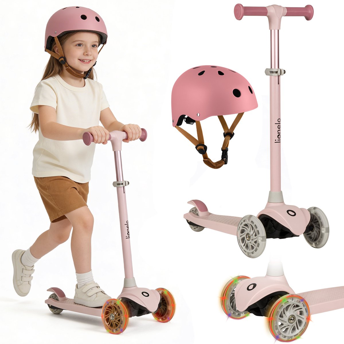 Lionelo Jessy Kinderstep + kinderhelm