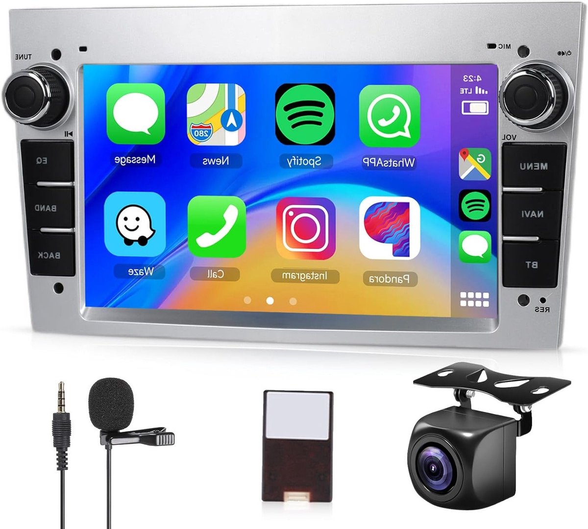 Android Car Radio – Autoradio – Multimedia Systeem – Infotainment – Touchscreen – 7 Inch Display – CarPlay & Android Auto – Achteruitrijcamera Inclusief