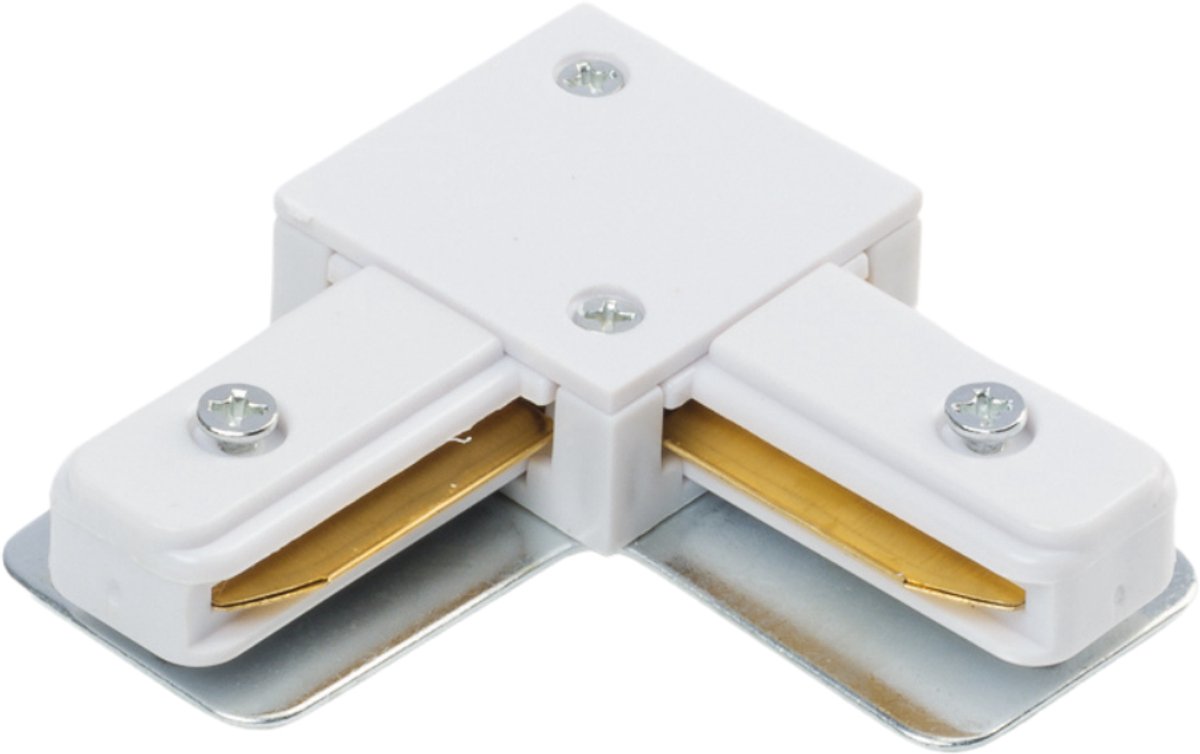 Qub L-Koppelstuk - Wit - 1-fase Railverlichting