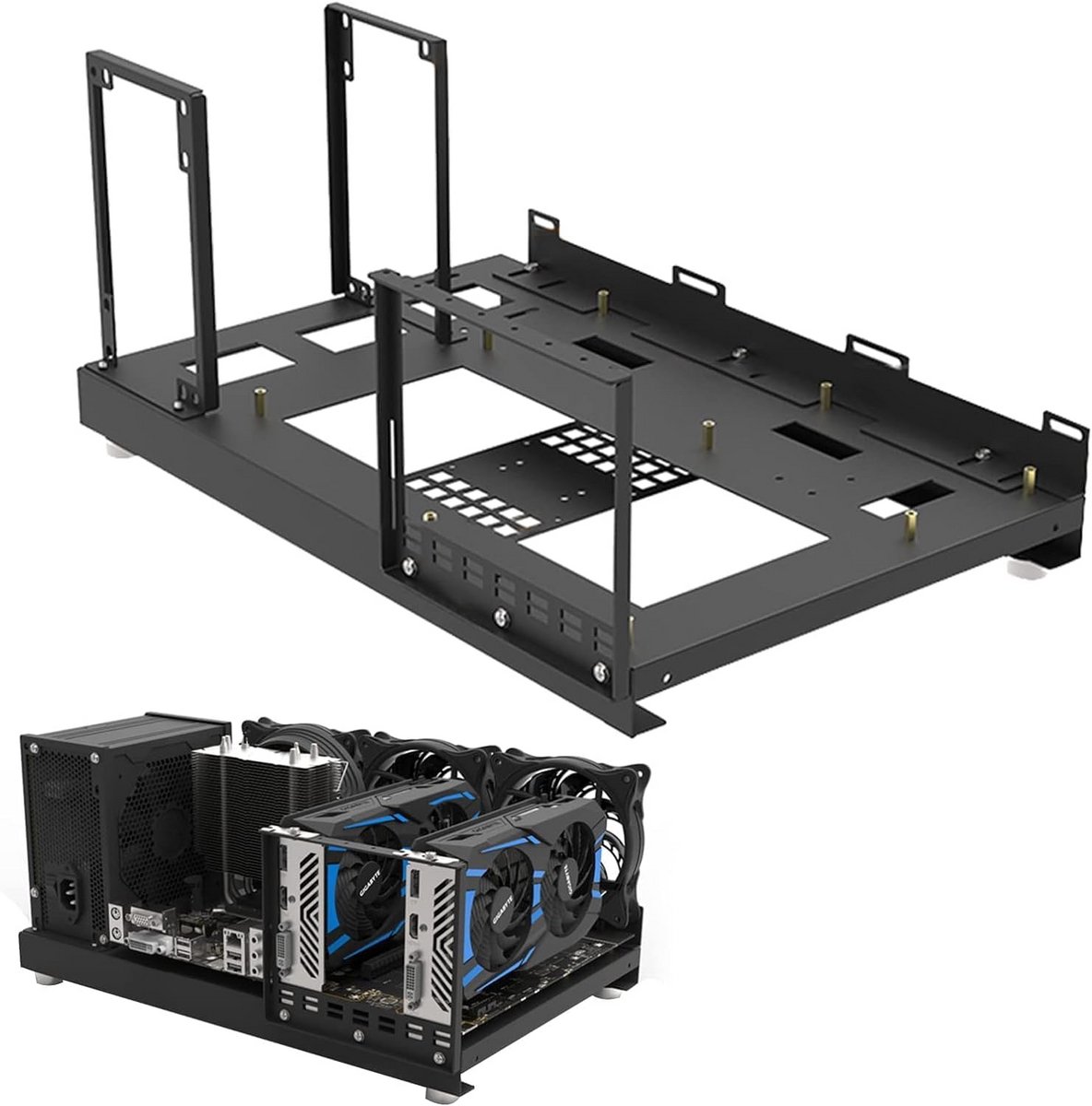 Open Lucht PC Testbank Frame voor ATX MATX ITX, Draagbare Mijnbouw Rig