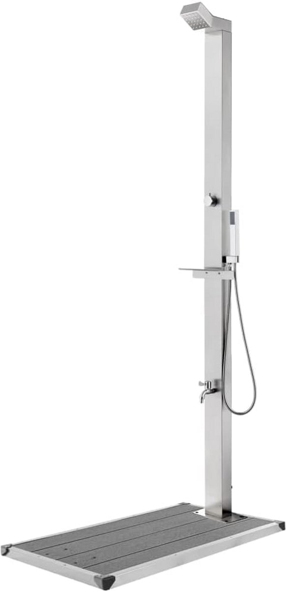 RVS Buitendouche met Hoofddouche en Handdouche voor Tuin en Zwembad