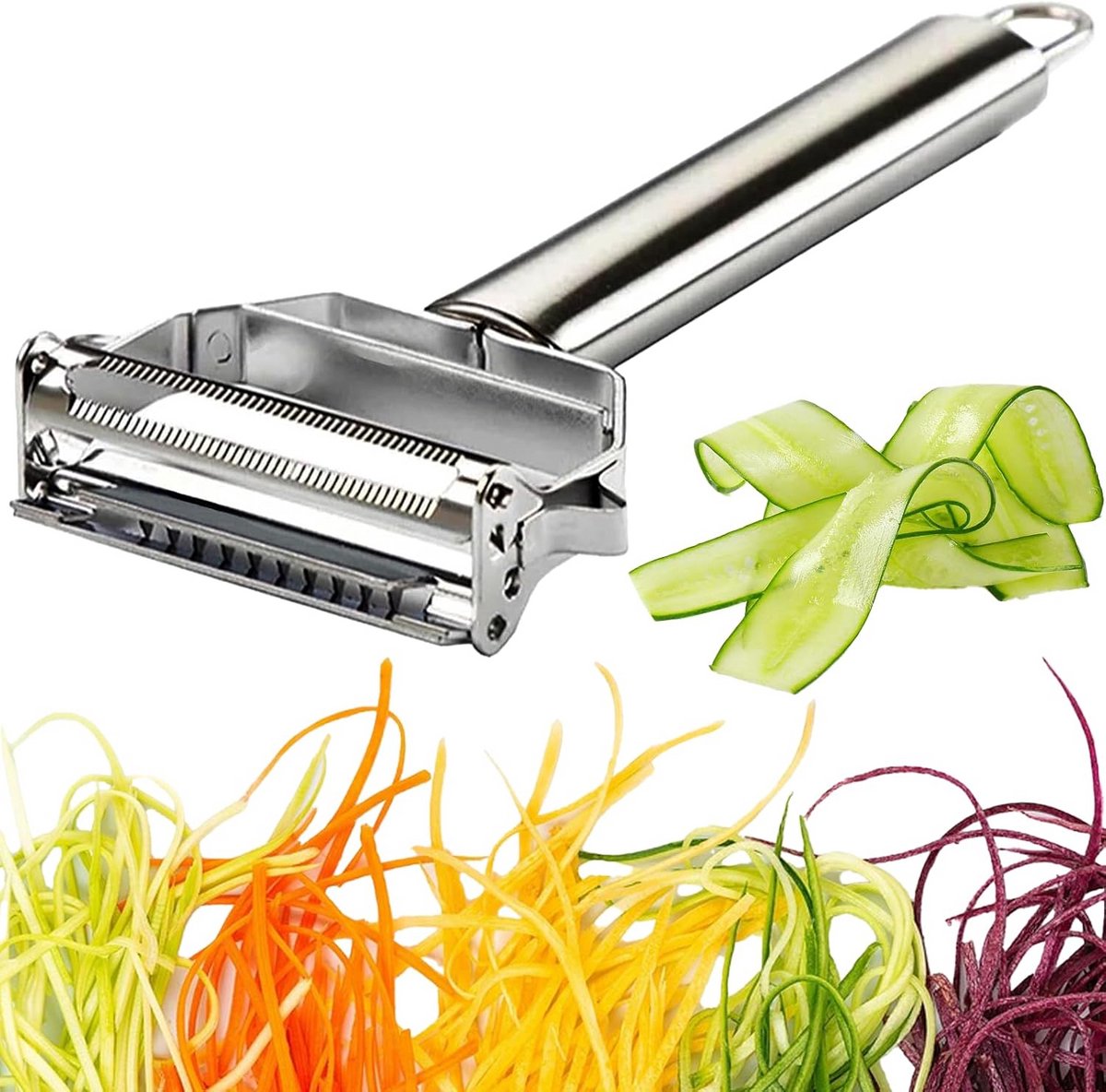 Multifunctionele Roestvrijstalen Dunschiller en Julienne Snijmachine voor Keuken