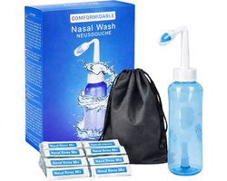 Comformidable® Neusdouche - 90 Zakjes Spoelzout - Neusspoeler - Neti Pot