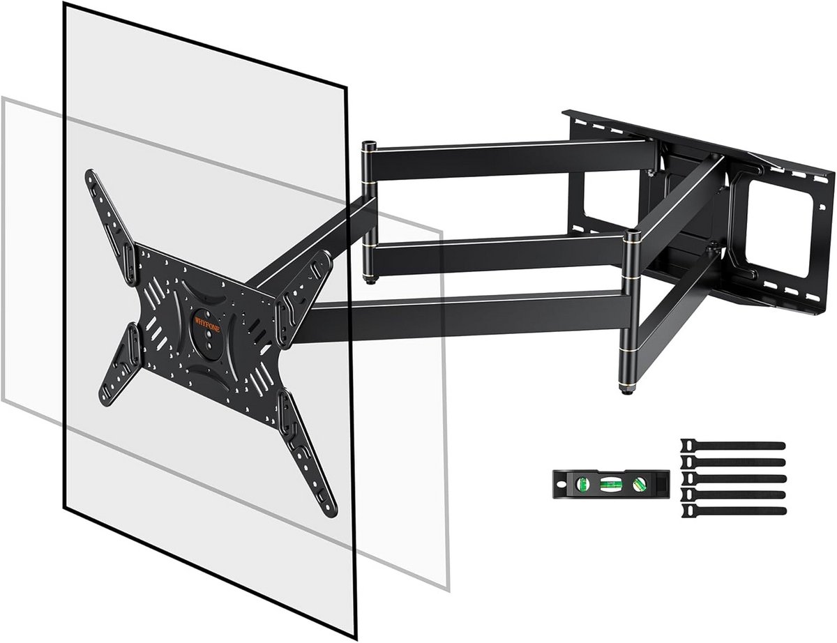 Verstelbare TV Muurbeugel met Lange Arm voor 37-90 Inch Televisies