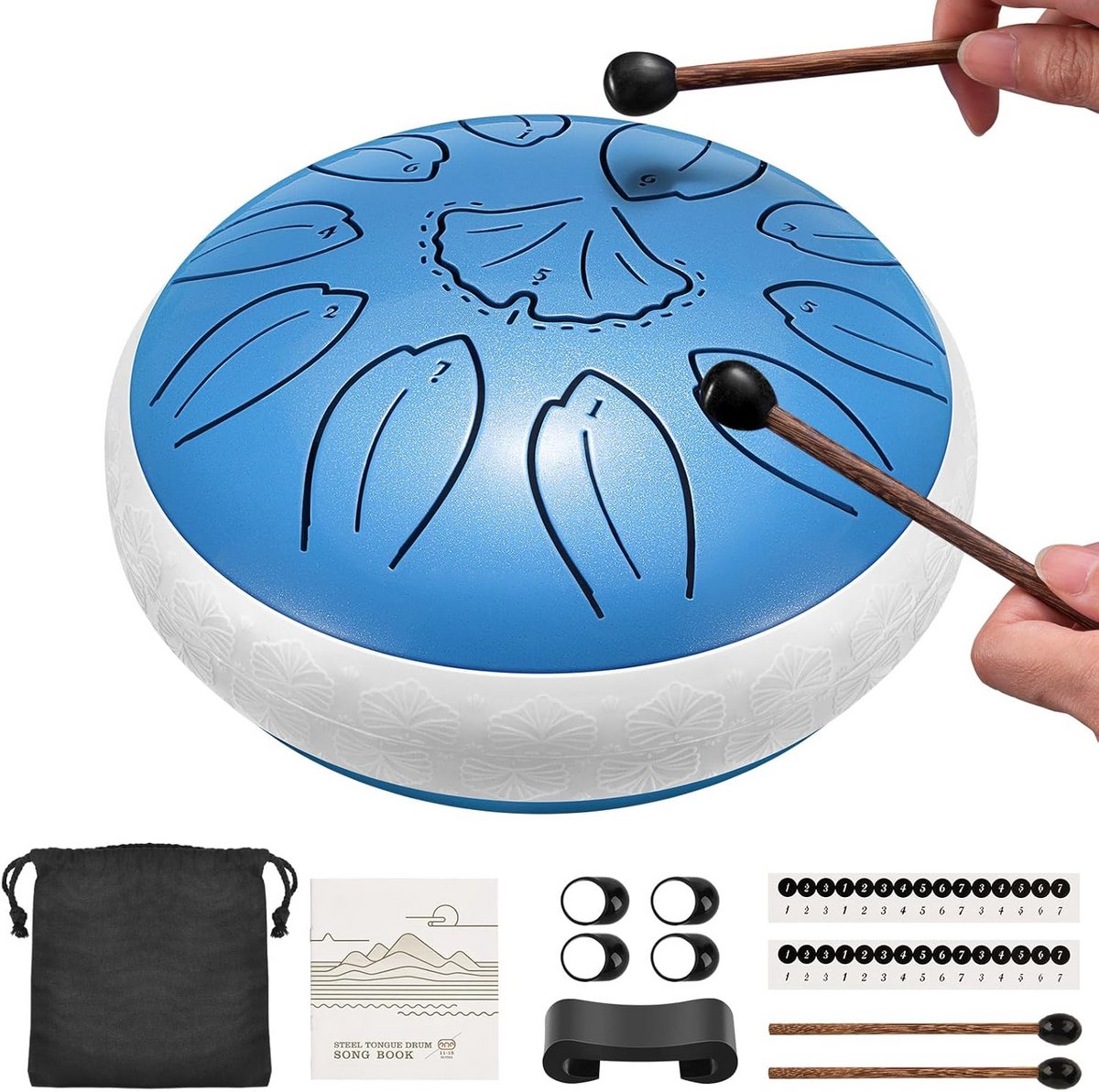6 Inch 11 Tonen Staal C-Toets Tongtrommel voor Muziek en Meditatie