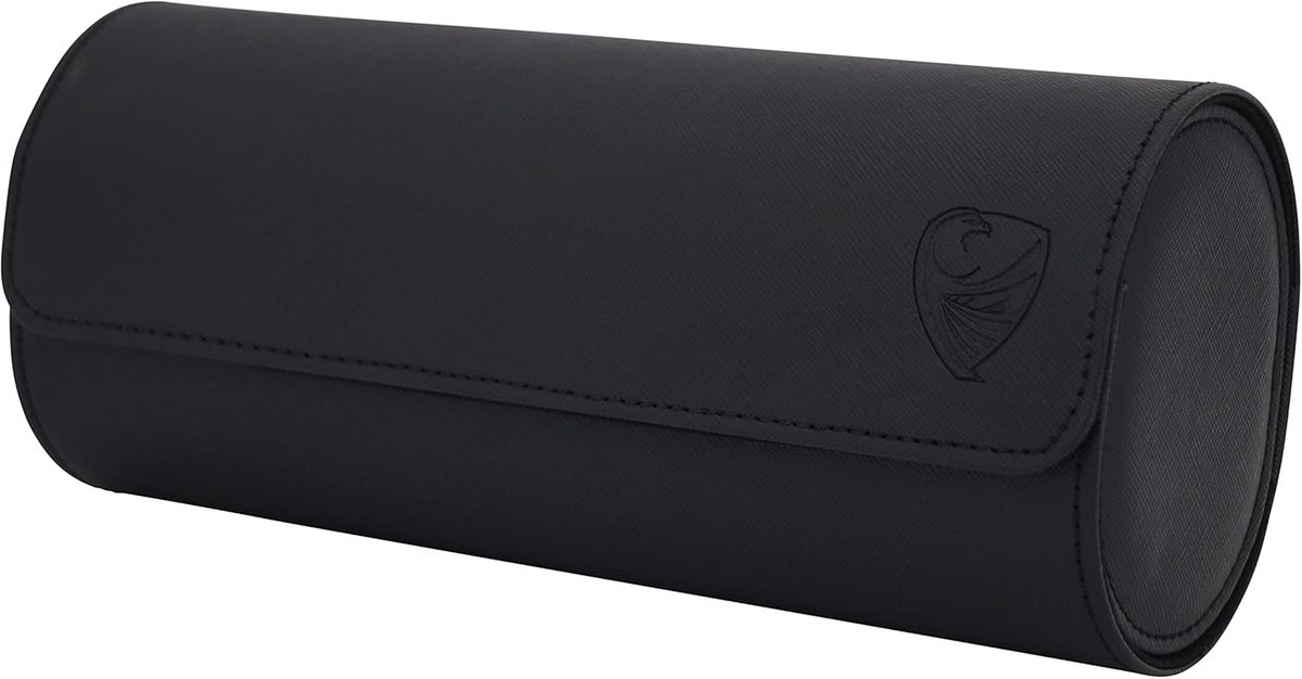 Reisrol voor Horloges met Kussen - Zwarte Stof