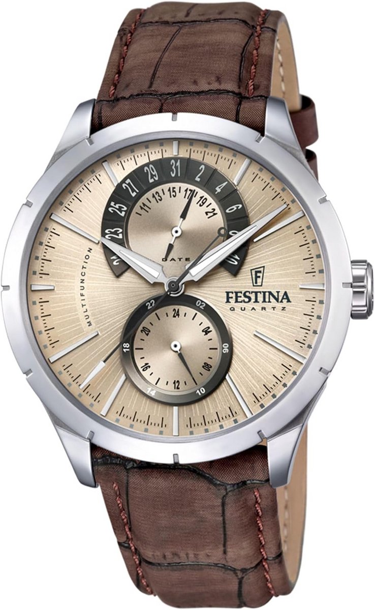Herenhorloge Analoog Kwarts Horloge met Leren Band
