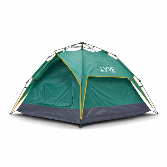 Lyve Pop-Up Tent - 2-Persoons XL - Verduisterend - 5000mm Waterdicht - 30s Opzetten & Afbreken - Groen van Lyve — afbeelding 3