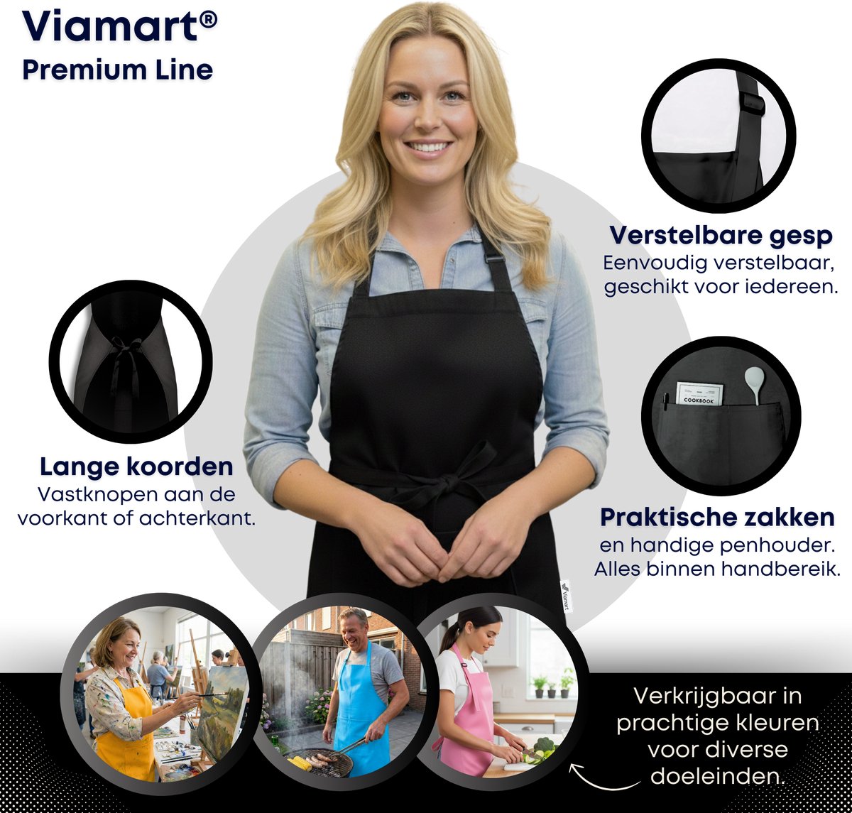 Viamart Viamart Premium Line Keukenschort - afbeelding 2
