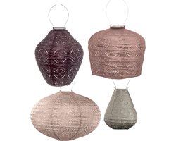 Lumiz Tuinlamp op zonne energie - Solar Lampion - Bali Set - 4 stuks