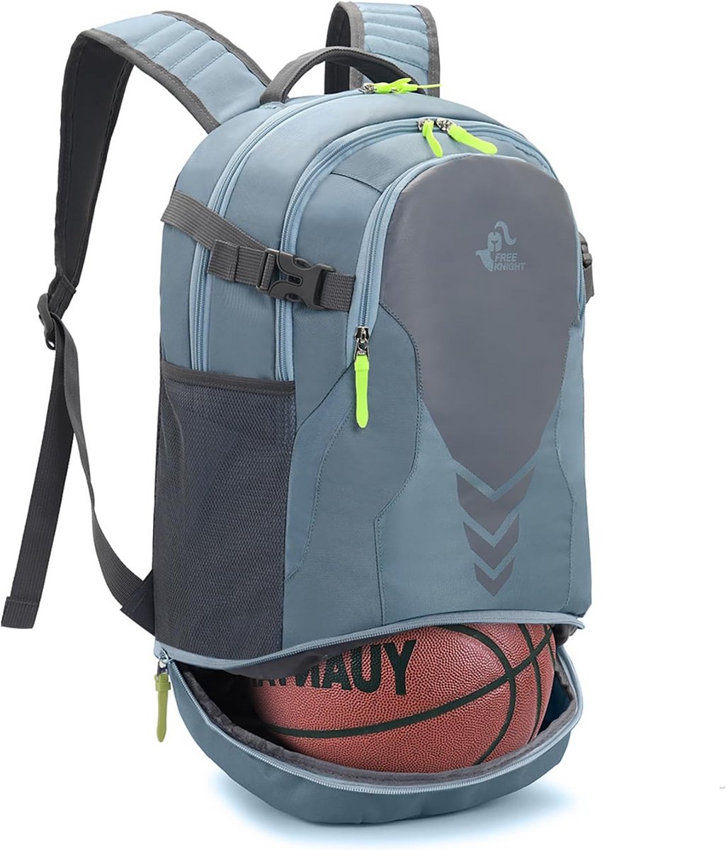 Lichtgewicht 35L Sport Rugzak met Apart Balvak voor Voetbal, Basketbal en Gymspullen