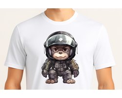 Gorilla Pilot Power - T Shirt - Pilot - Aviator - PilotLife - Gift - Cadeau - PilotVibes - Vlieger - Luchtvaart - Pilotenleven - Vliegen