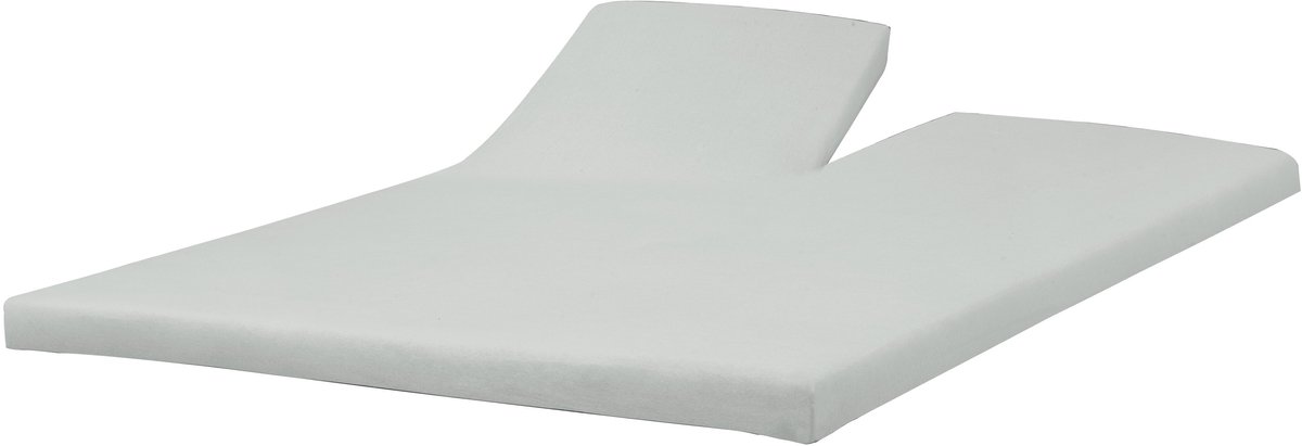 Splittopper Hoeslaken 180x200 cm - 100% Katoen Jersey - Zacht - Elastisch Rondom - Hoekhoogte 15 cm - Wit - Ademend, Wasbaar - Anti-Kreuk & Oeko-Tex® Gecertificeerd