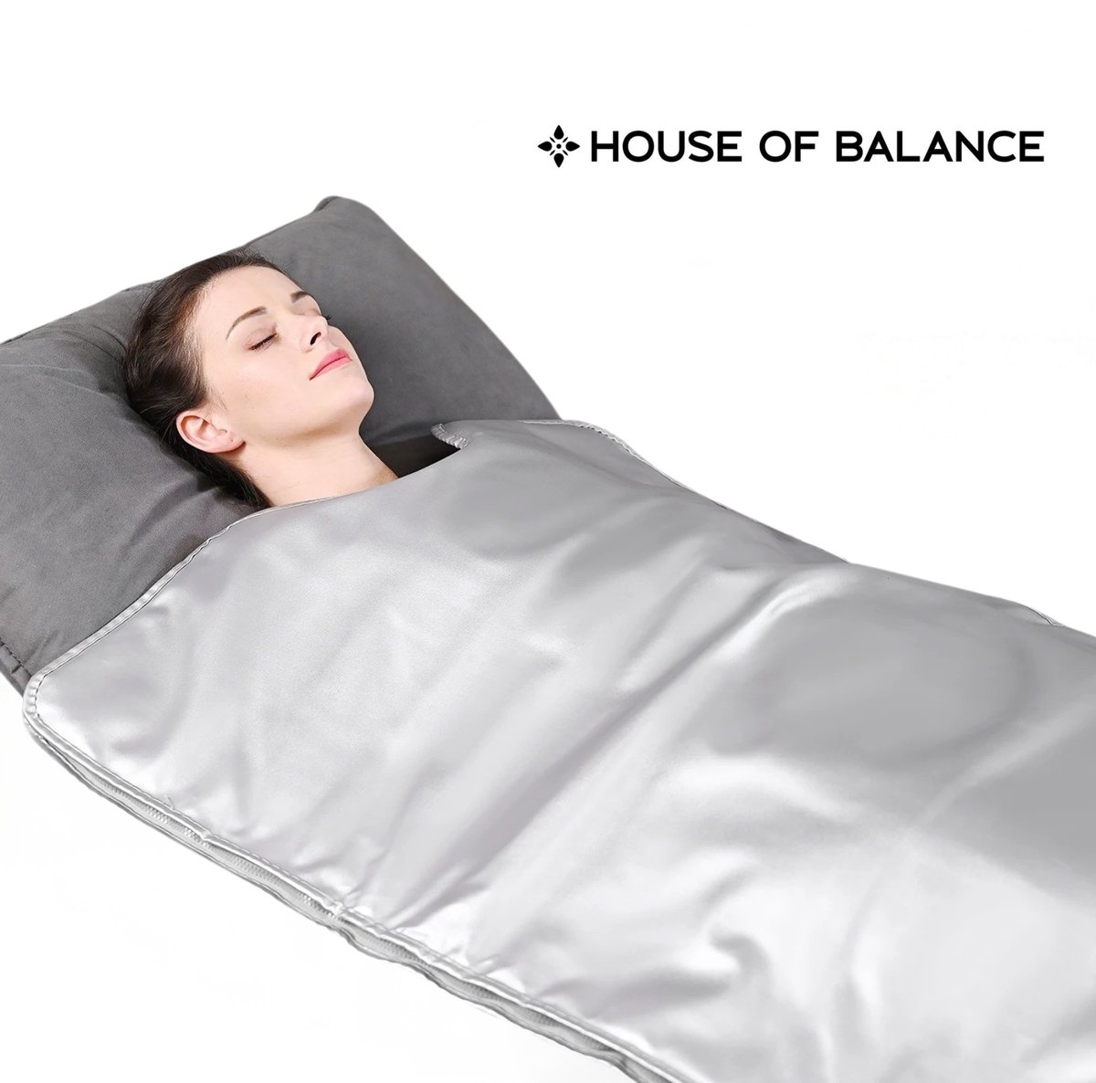 House of Balance Infrarood Saunadeken 350 - Infrarood Deken - Thuis gebruik - Spierherstellend - Afvallen - Afstandsbediening - Huid verjonging -Warmte Therapie