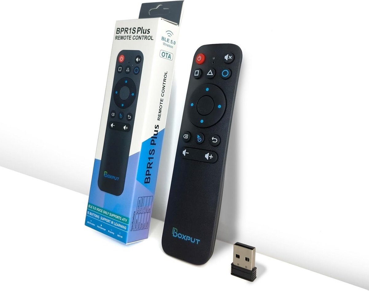 Universele Draadloze Afstandsbediening met Gyroscoop en Spraakfunctie voor Smart TV en Android