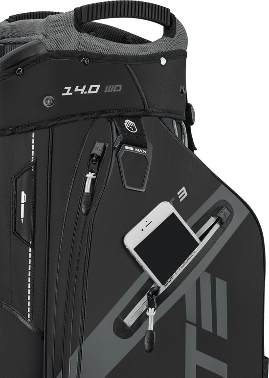 Big Max Dri Lite Sport 3 - Waterwerende Golftas - Cartbag - Zwart van Big Max — afbeelding 2