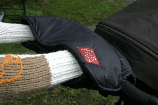Warme Handwarmer voor Kinderwagen - Universele Bevestiging - Zwart — afbeelding 5