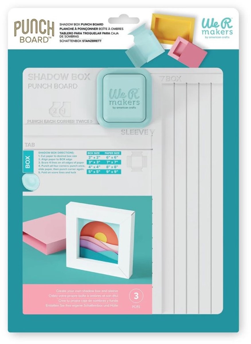 Shadow box punch board - We R