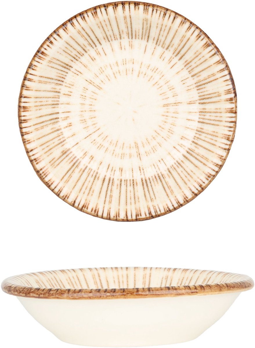 By Bone Serveerschaal - Legna - Porselein - 15 cm (220cc) - set van 2