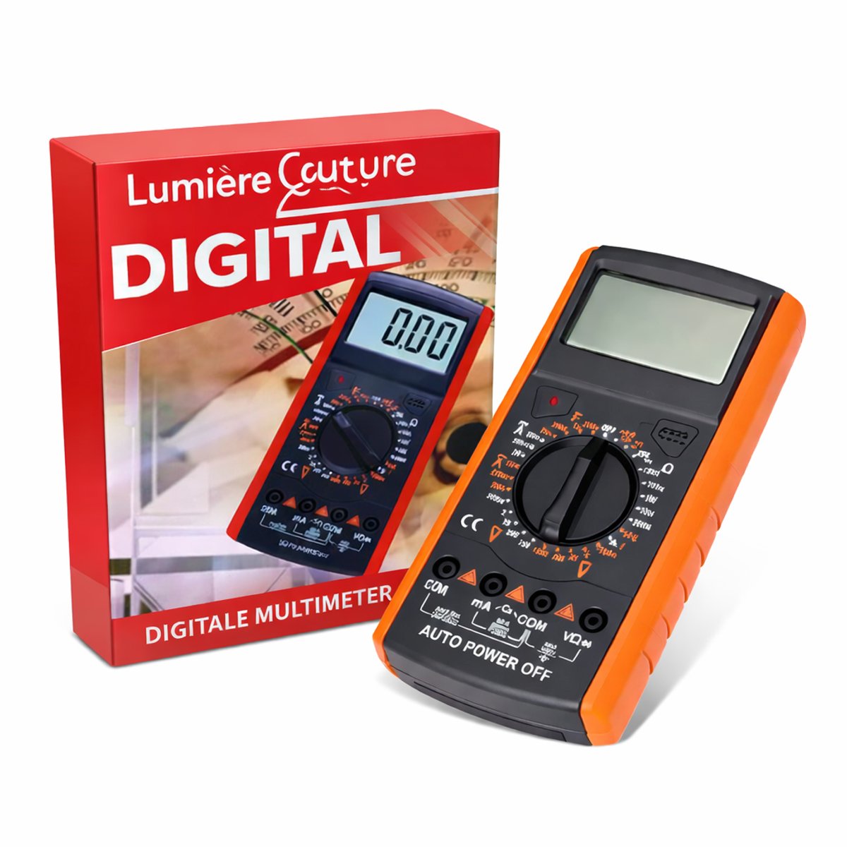 Digitale Multimeter met Display - Voltmeter - Multi Meter - Volt Meter - Incl 9v batterij & meetsnoeren
