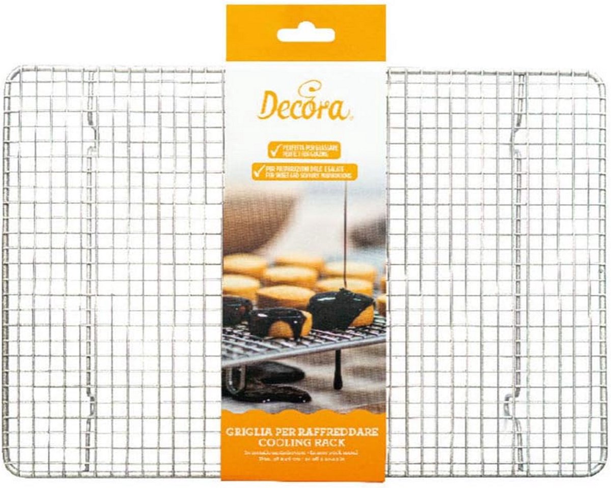 RVS Koelrooster voor Gebak en Bakproducten 38 x 26 cm