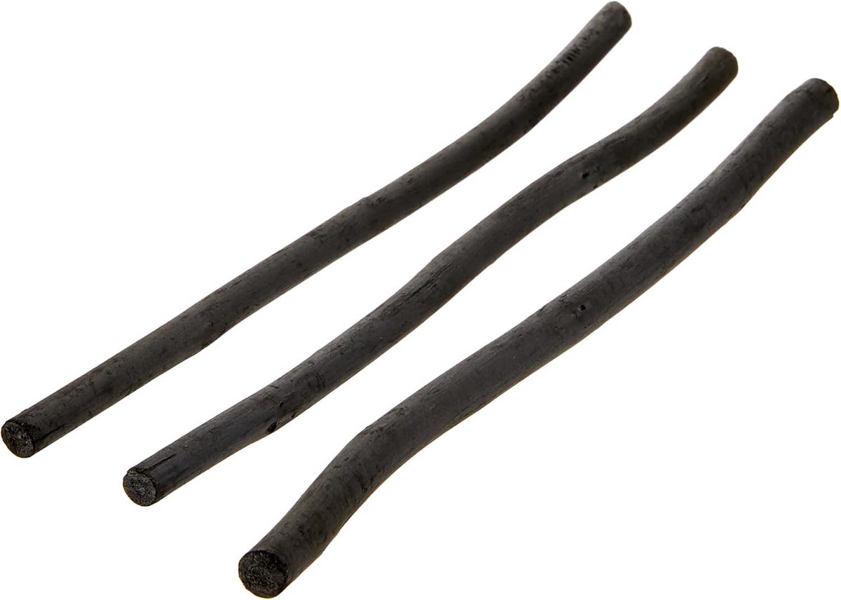 Hoogwaardige Willow Wood Kunstenaars Houtskool Sticks - Medium Intensiteit - 3 Stuks