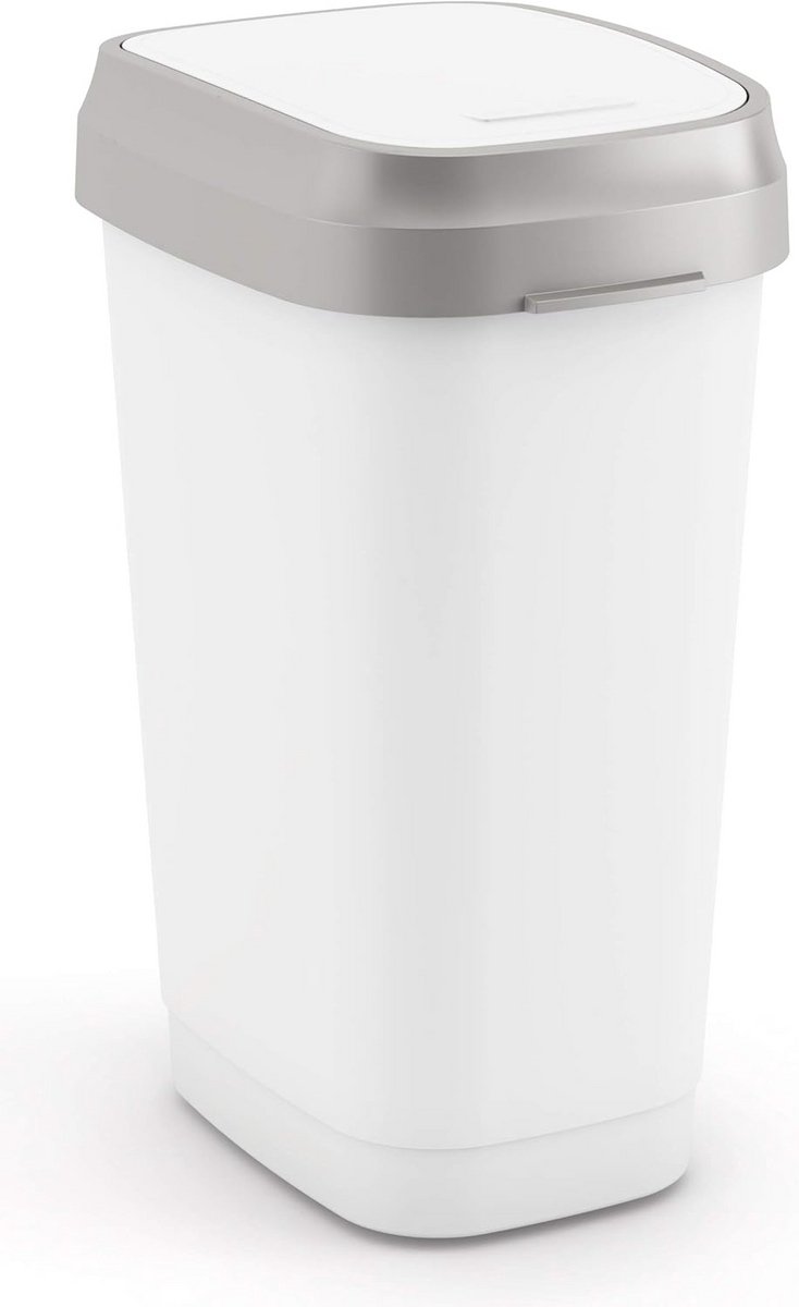 Dubbele Afvalemmer 25 Liter met Hendel en Zwaaideksel