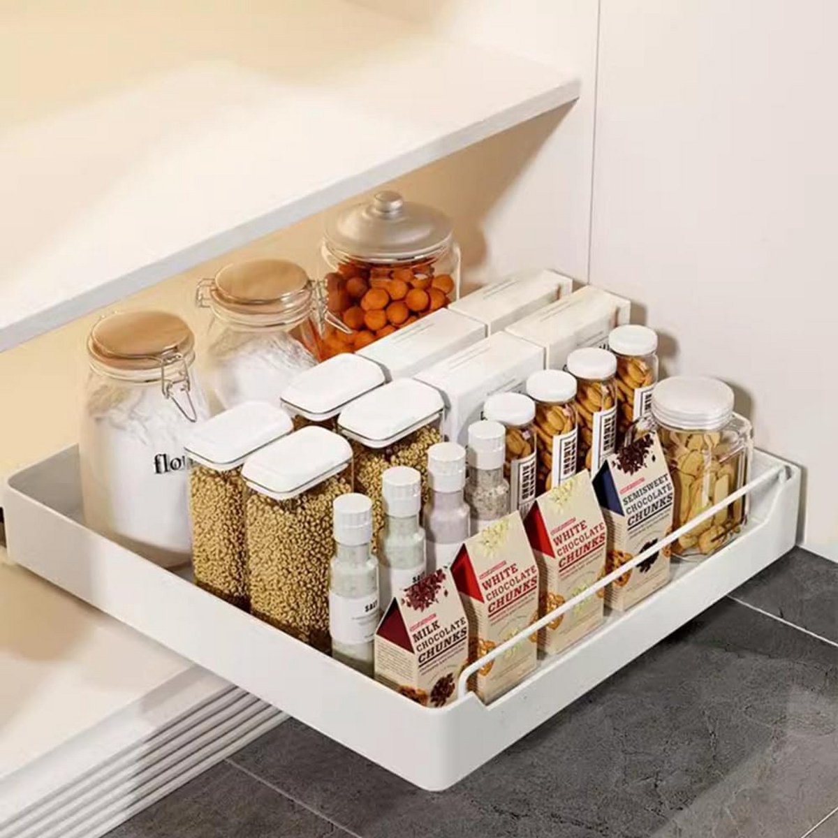 Uittrekbare Keukenlade Organizer voor Kast en Wastafel - Zonder Boren