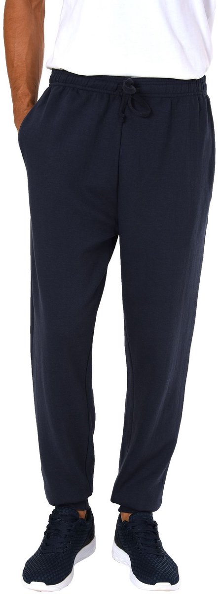 Normann Dames en heren joggingbroek met manchetten UNISEX marine