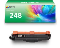 INKFIND TN248 Zwart tonercartridge compatibel met Brother TN248 TN-248 Zwart toner cartridge - 1-pack Zwart
