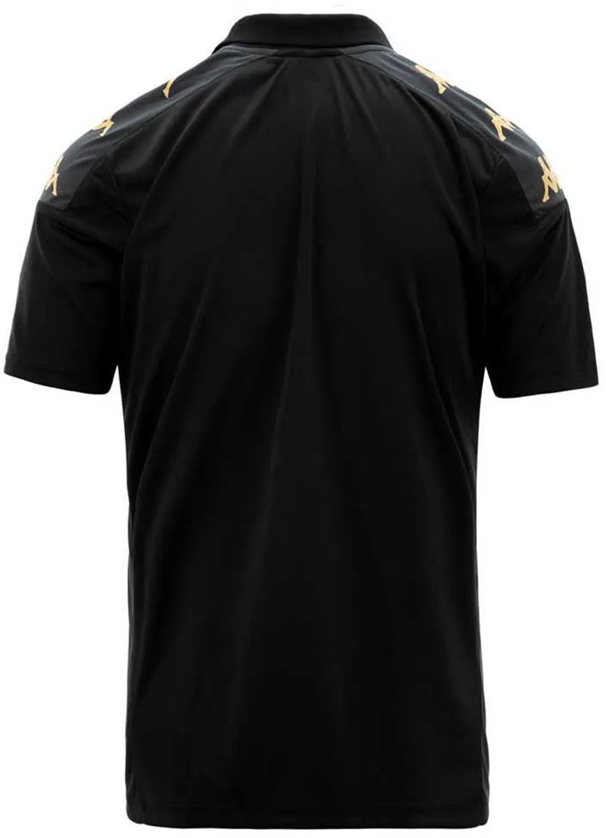 Kappa Ghiolo Korte Mouw Poloshirt M Man Zwart