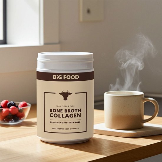 Big Food - Beef Bone Broth Collagen - 300 g - Runderbottenbouillon Poeder van BIG — afbeelding 3