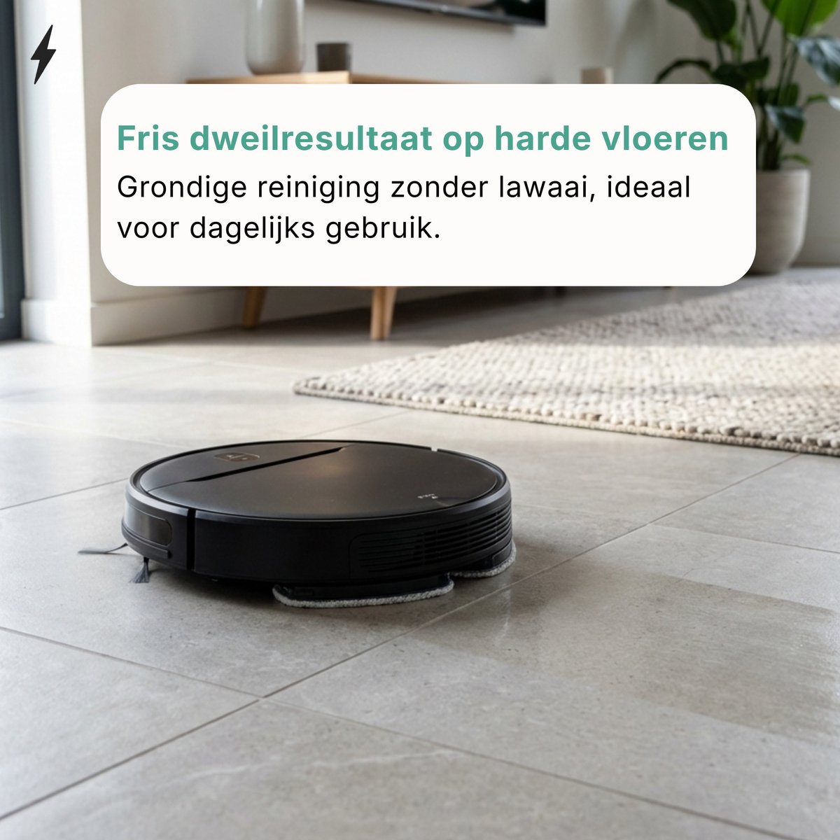 Stoffy Robotstofzuiger met Dweilfunctie en Appbediening - afbeelding 2