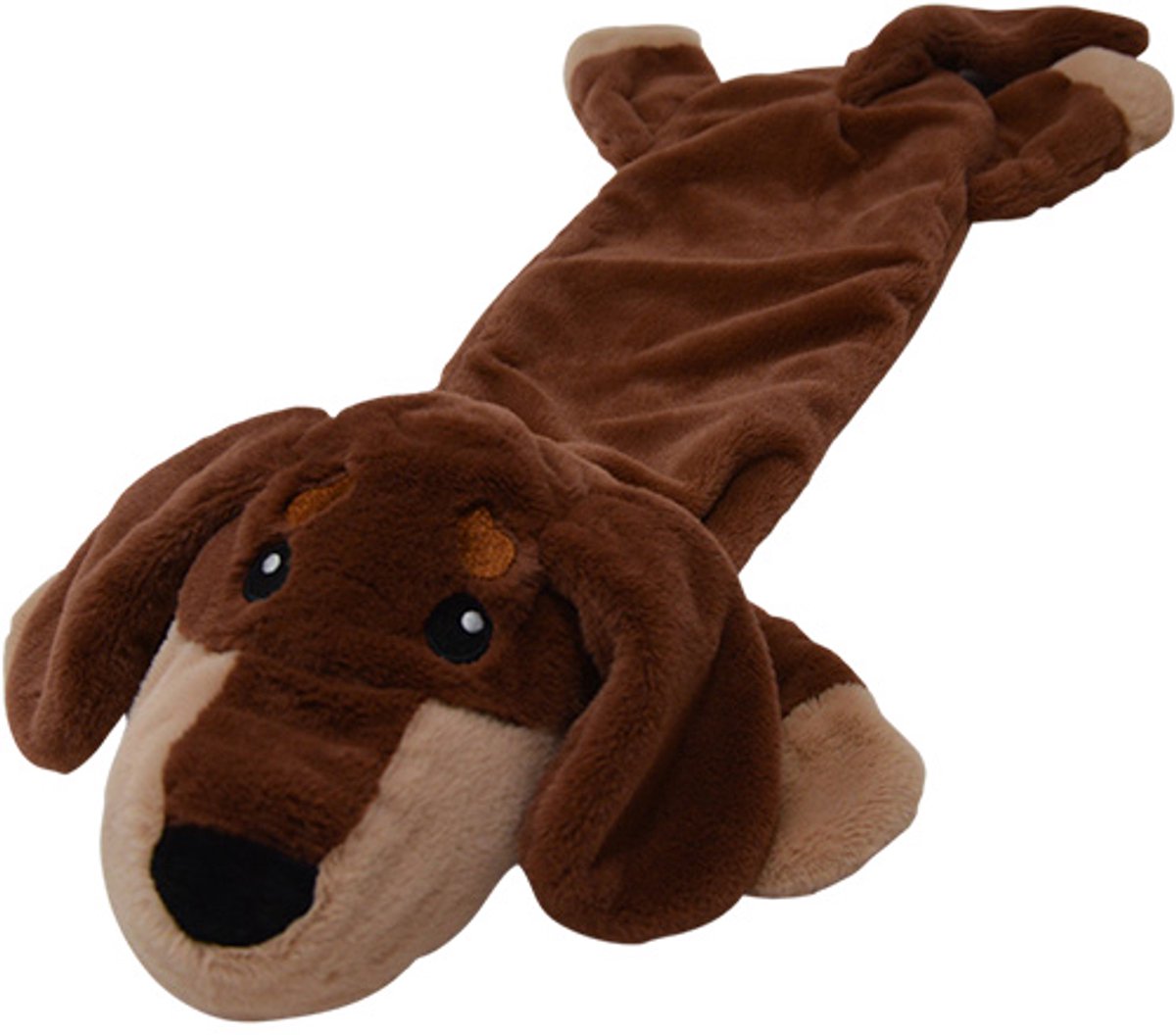 Animal Boulevard Classic Woofles Hondenspeelgoed Teckel - Flattie met Crunchy - Maat L: 58 cm