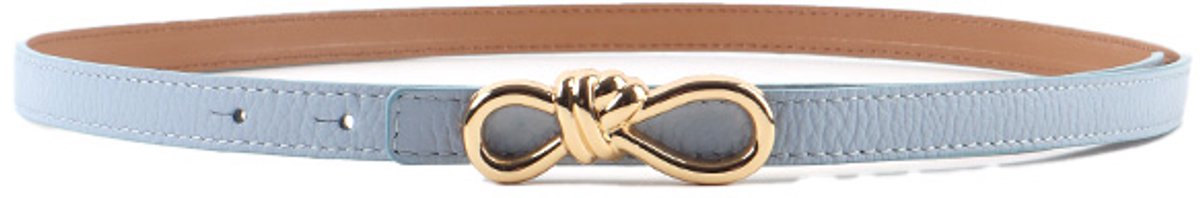 Giuliano Lederen Riem - Made in Italy - Licht blauw