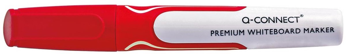 Q-CONNECT Premium whiteboard marker, 3 mm, ronde punt, rood 10 stuks