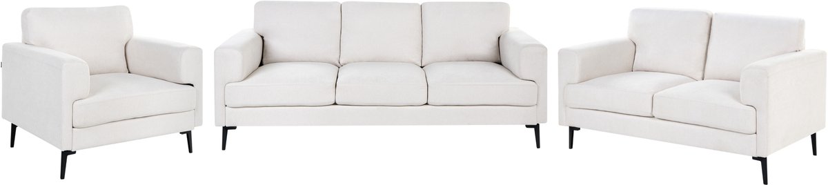 LOUSTO - Bankenset 6-zits - Lichtbeige - Polyester