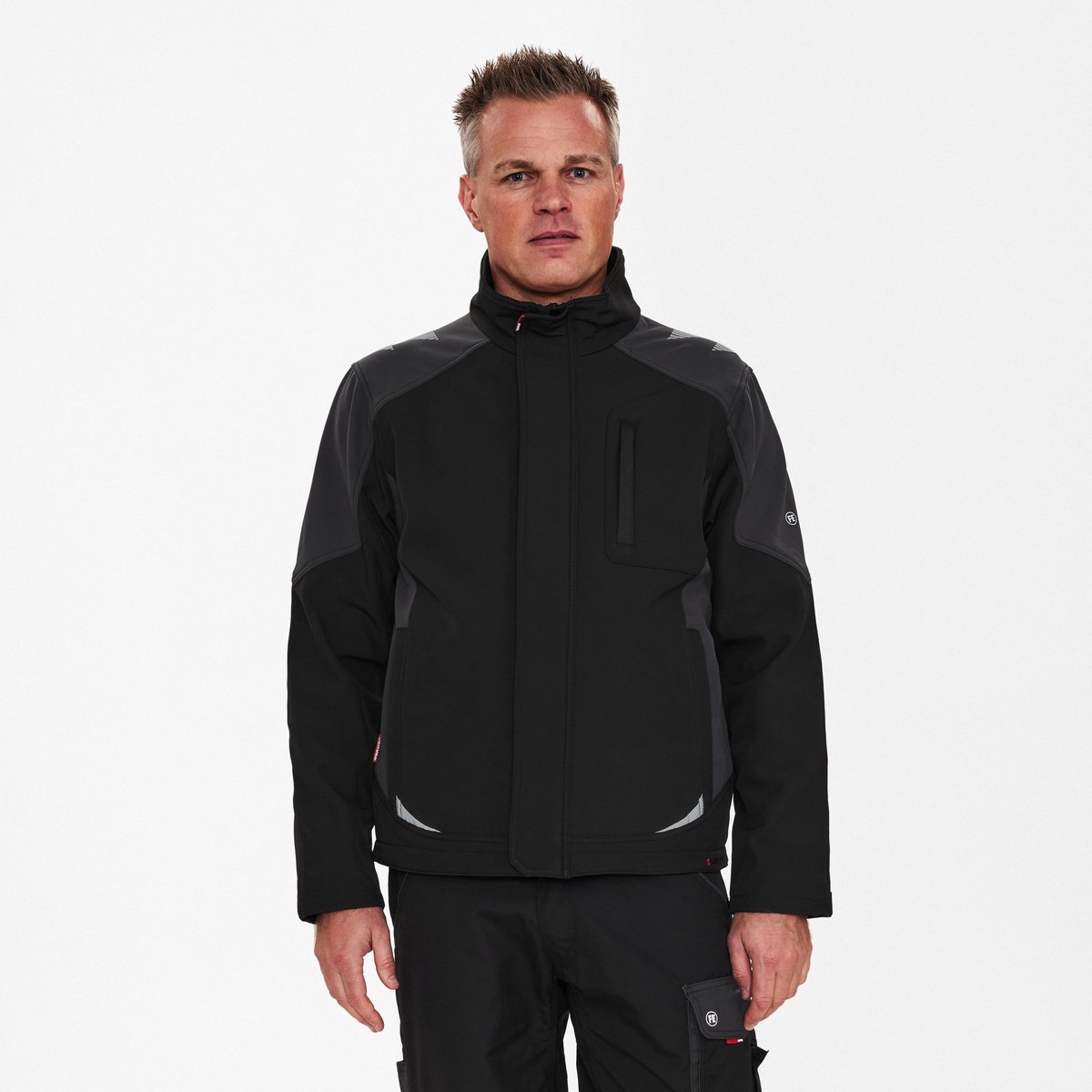 Engel Galaxy softshell jack 8810-229 - Black / Anthracite Grey - 6XL