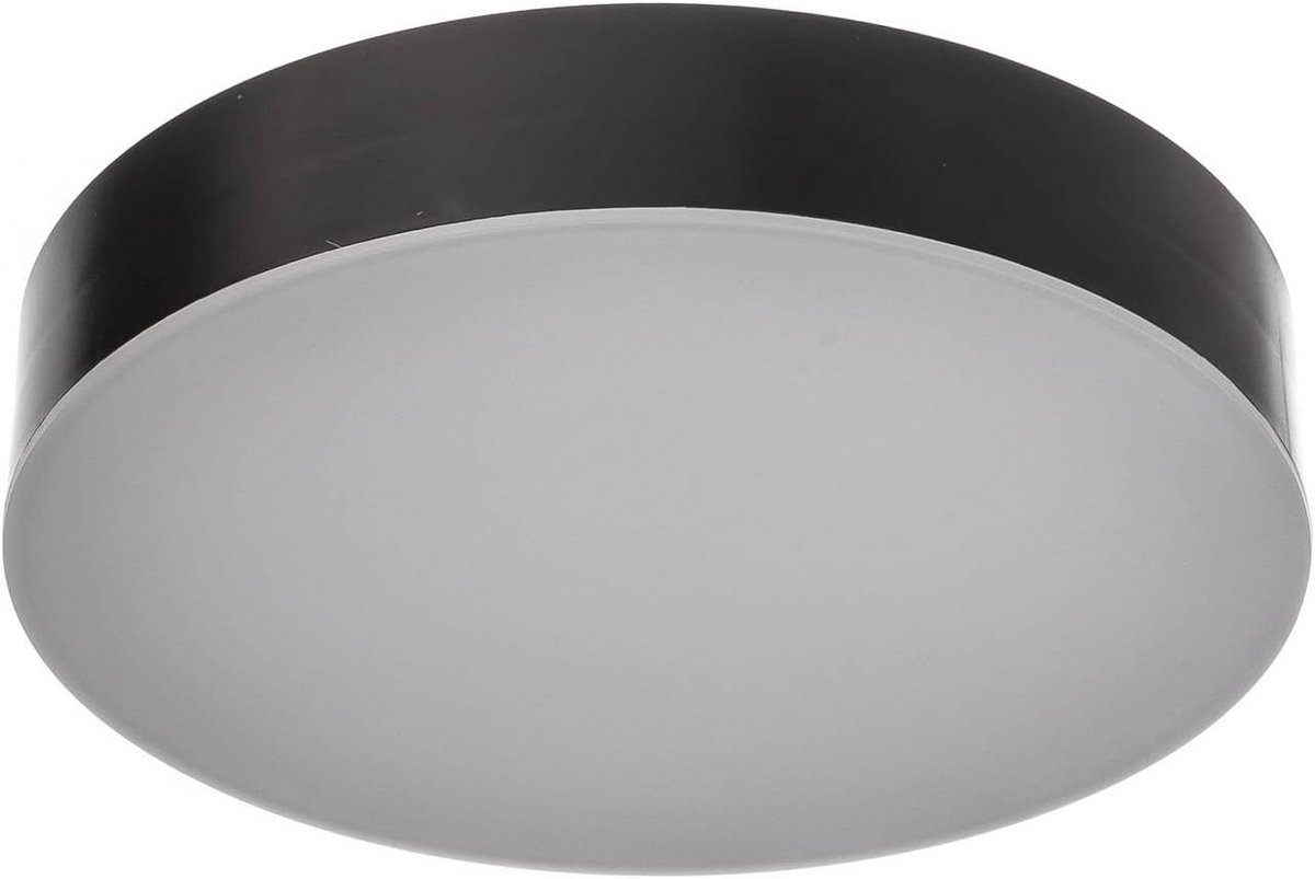 Zwarte LED Plafondlamp met Bewegingssensor - IP65 Waterdicht Buitenverlichting