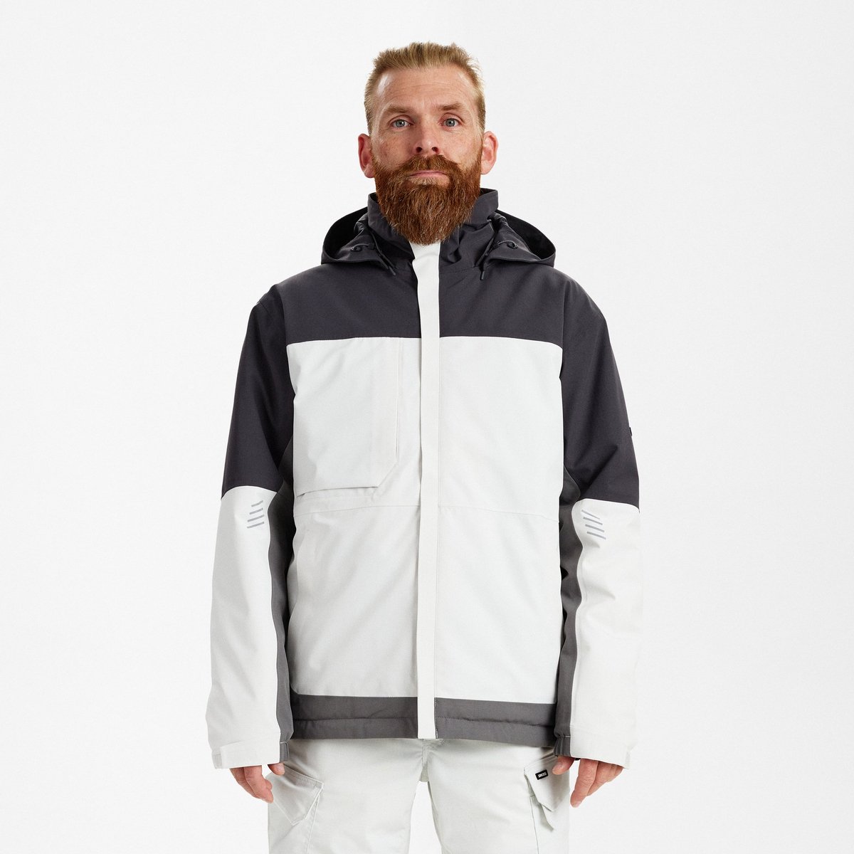 Engel Entire winterjack 1429-176 - Bone White / Anthracite Grey - 5XL