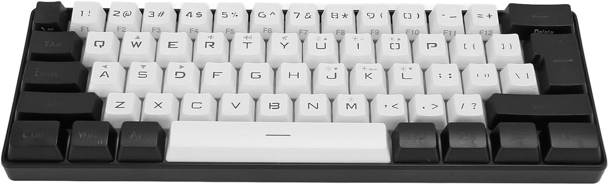 Compact Mechanisch Gaming Toetsenbord - 61 Toetsen, RGB Verlicht, Bedraad, Nederlands QWERTY
